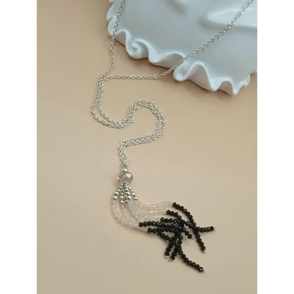 Swarovski Elements Crystal Chain Lariat Tassel 34